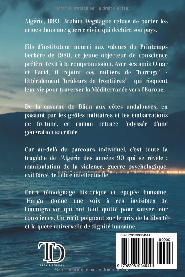 HARGA - Brûler les frontières - Roman autobiographique sur l'immigration clandestine – Image 2