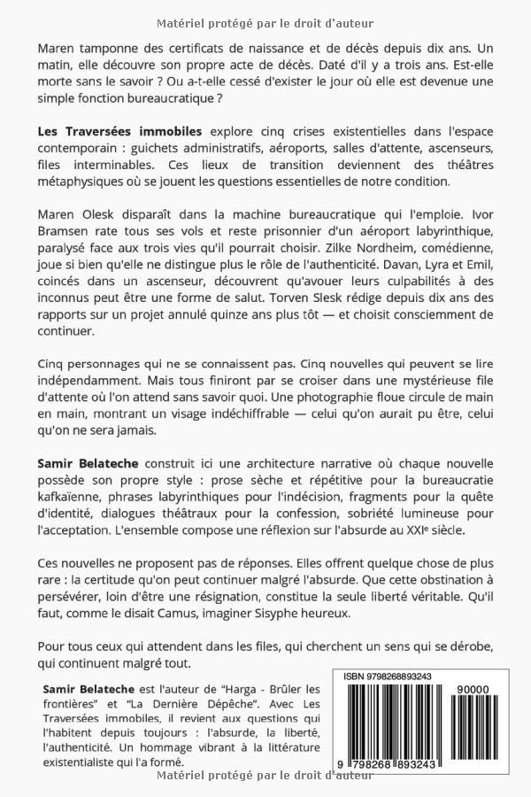 Les Traversées immobiles : Chroniques de l'entre-deux - Nouvelles existentialistes – Image 2